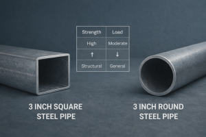Read more about the article 3 Inch Square Pipe vs Round: Which Wins for Strength
